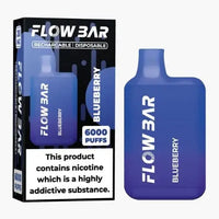 Flow Bar 6000 Disposable Vape Pod Device 0MG - Box of 10