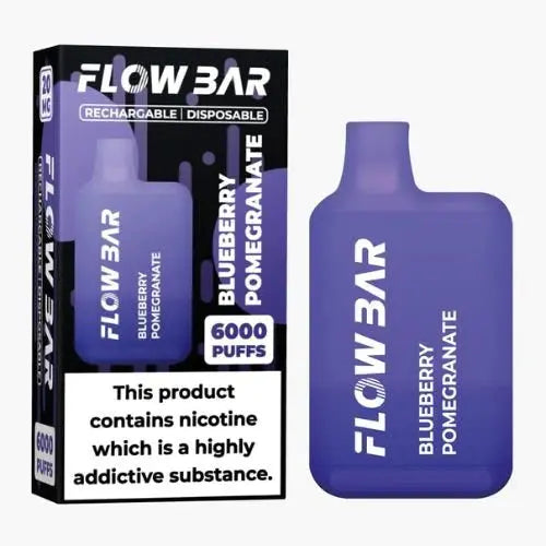 Flow Bar 6000 Disposable Vape Pod Device 0MG - Box of 10