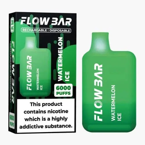 Flow Bar 6000 Disposable Vape Pod Device 0MG - Box of 10