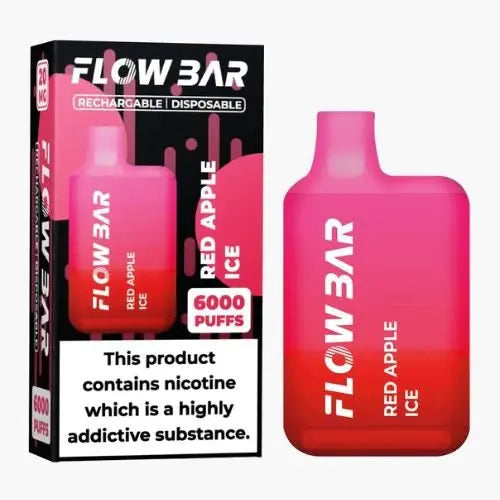 Flow Bar 6000 Disposable Vape Pod Device 0MG - Box of 10