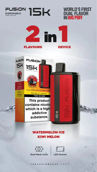 2 IN 1 FUSION 15K PUFFS DISPOSABLE VAPE POD KIT