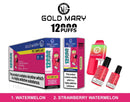 Gold Mary 12000 Puffs Disposable Vape Box of 5