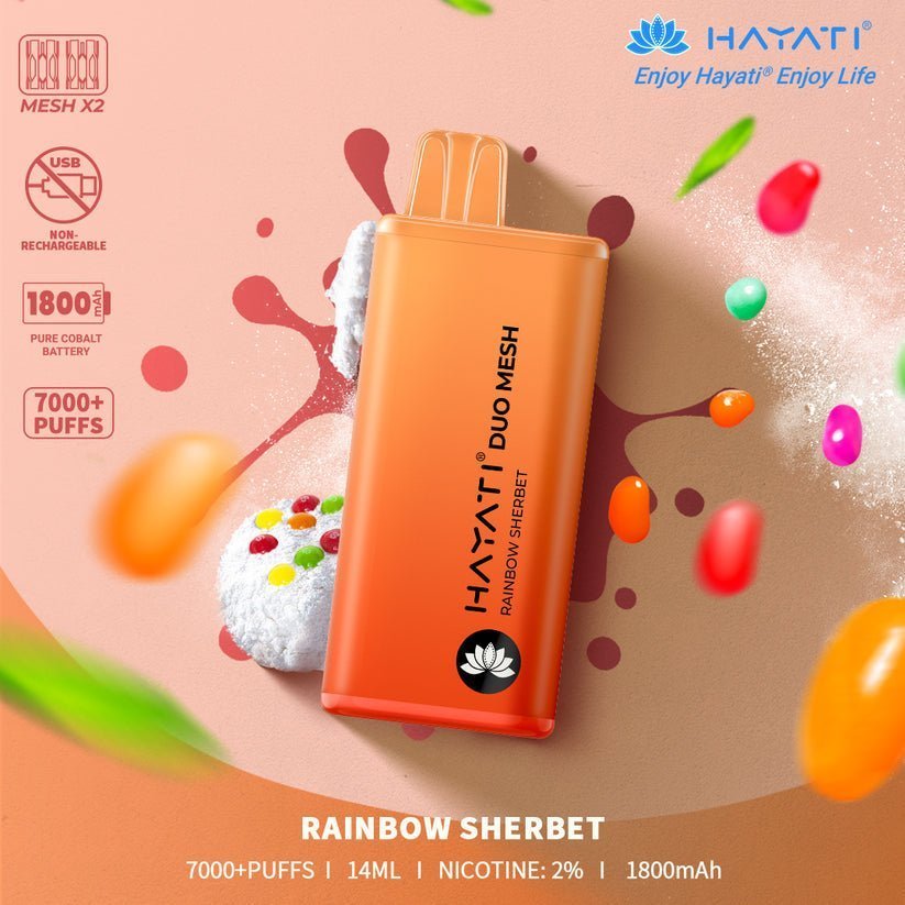 Hayati Duo Mesh 7000 Puffs Disposable Vape Pod 20MG