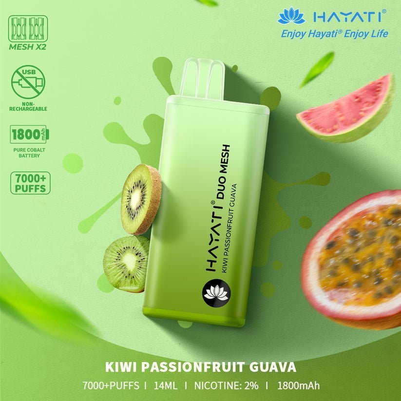Hayati Duo Mesh 7000 Puffs Disposable Vape Pod 20MG