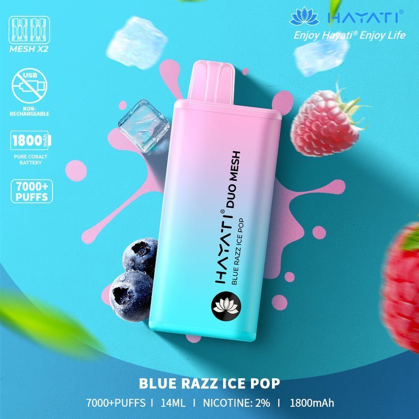 Hayati Duo Mesh 7000 Puffs Disposable Vape Pod 20MG