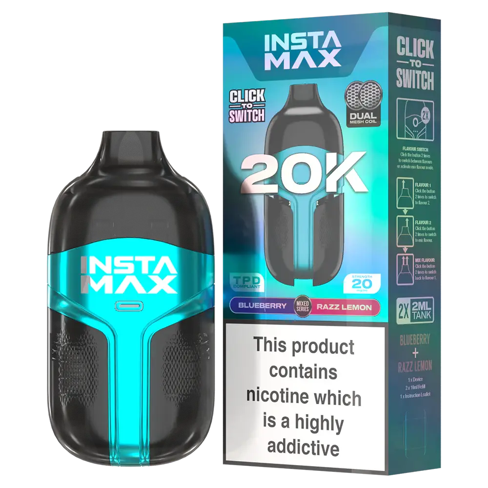Insta Max 20000 Puffs Disposable Vape pack of 5