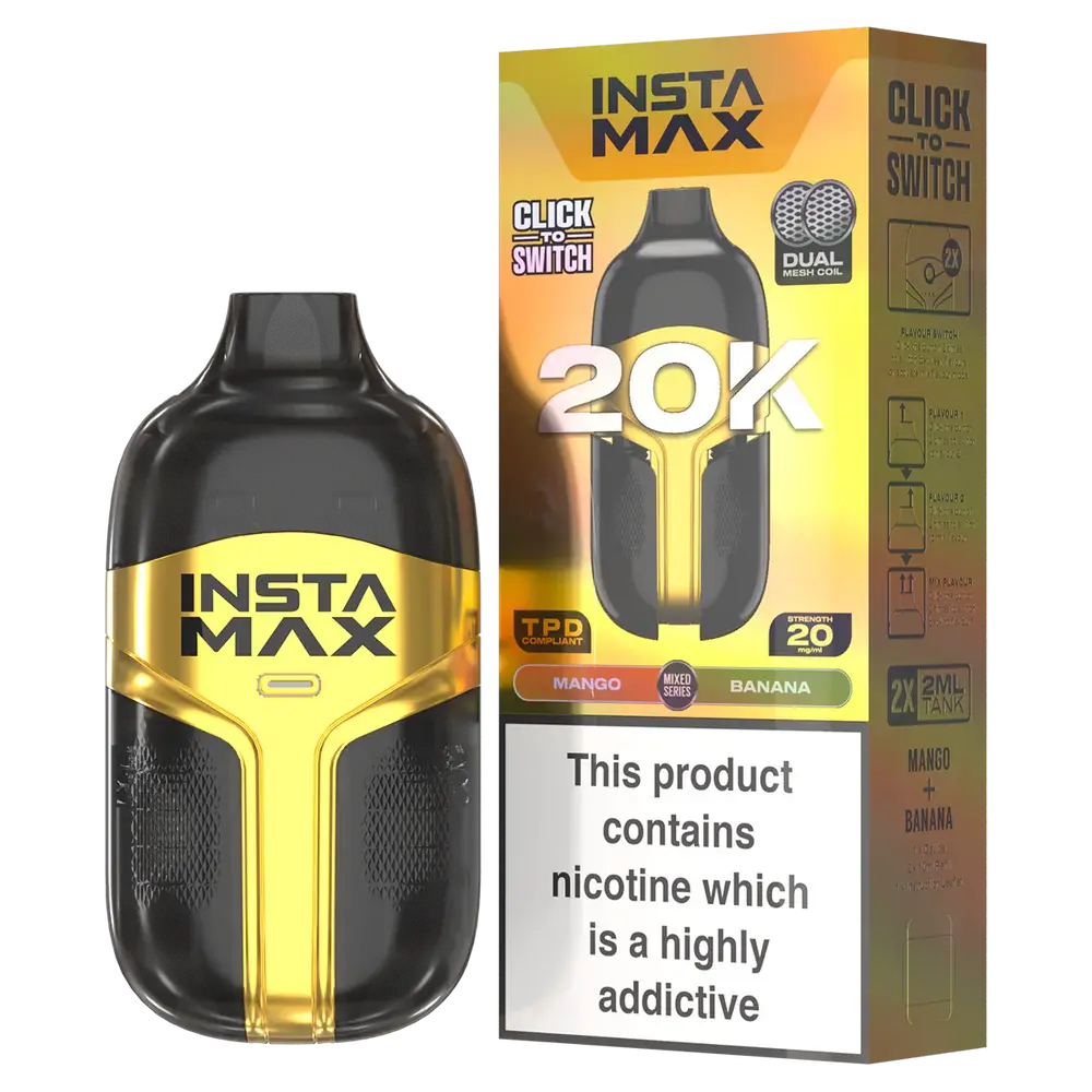 Insta Max 20000 Puffs Disposable Vape pack of 5