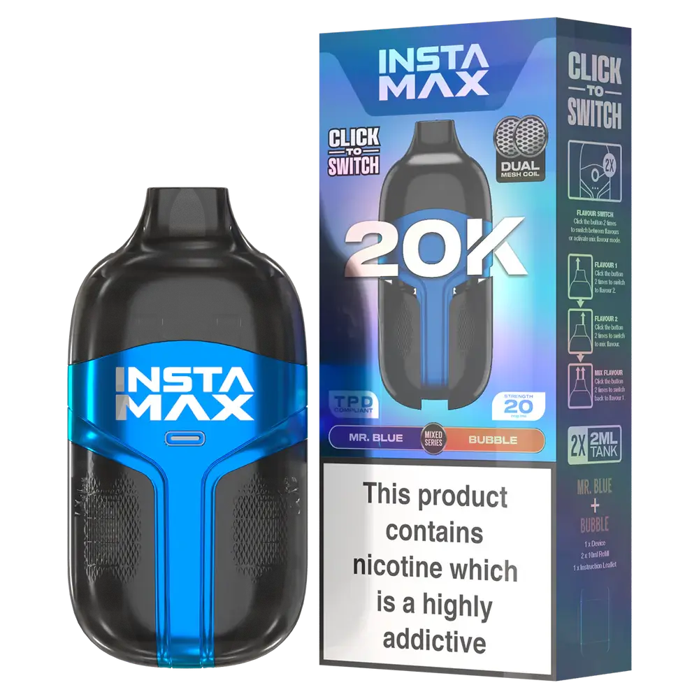 Insta Max 20000 Puffs Disposable Vape pack of 5