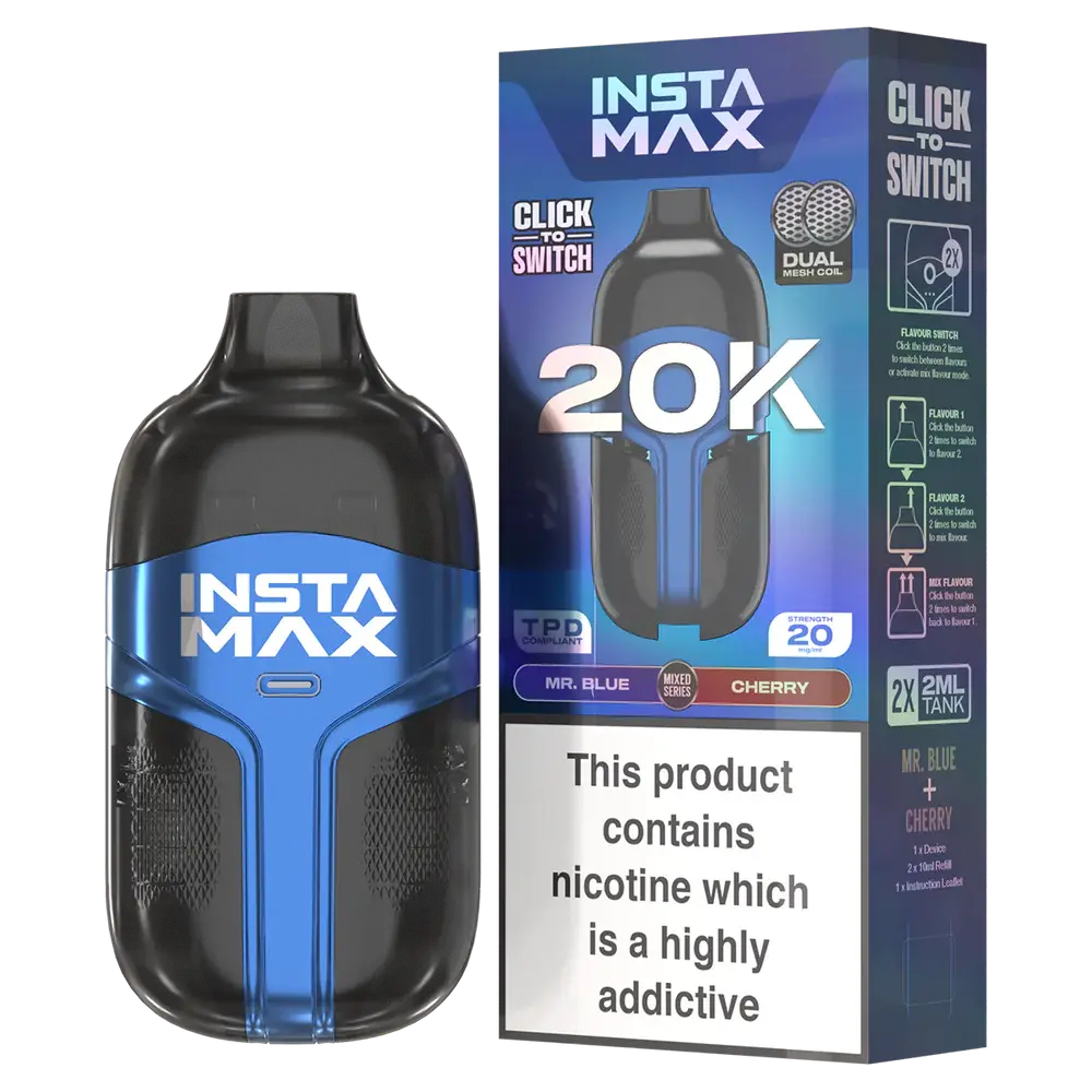 Insta Max 20000 Puffs Disposable Vape pack of 5
