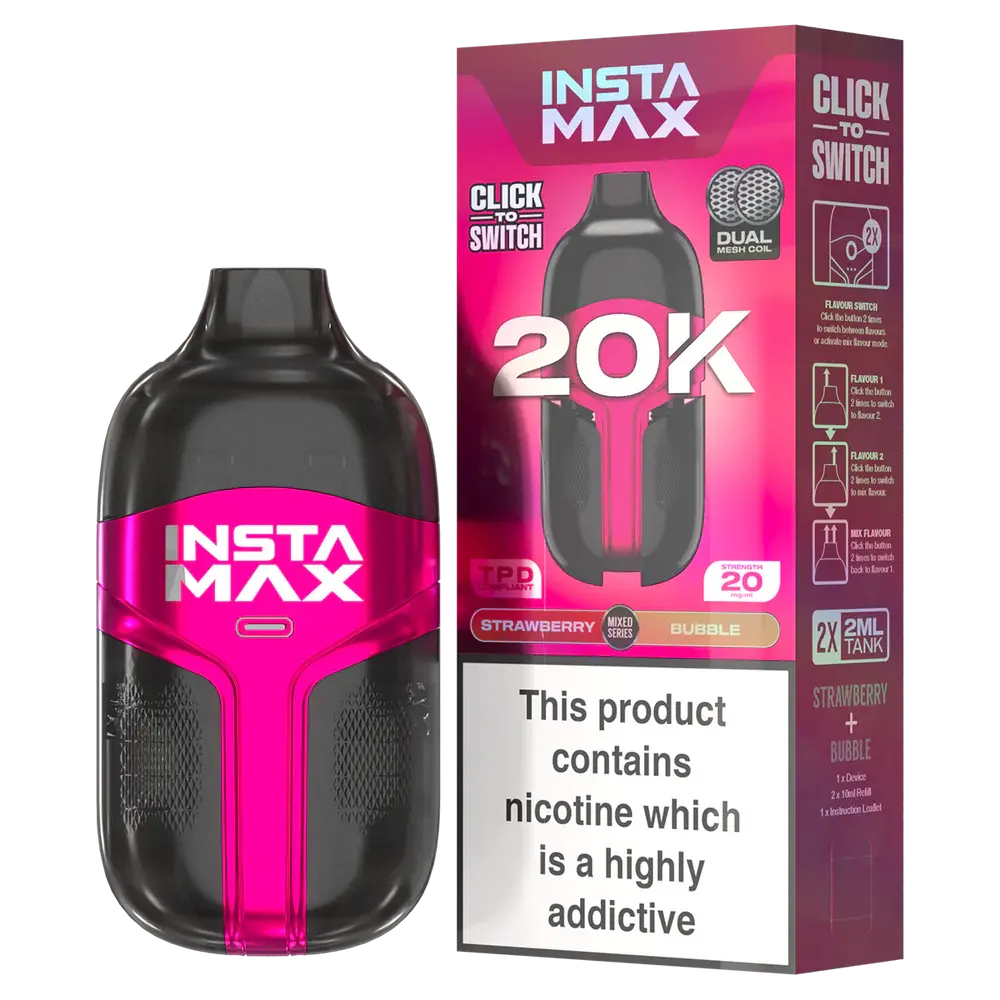 Insta Max 20000 Puffs Disposable Vape pack of 5
