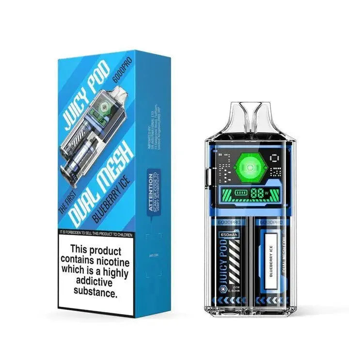 Juicy Pod Good Pro 6000 Puffs Disposable Vape Box of 5