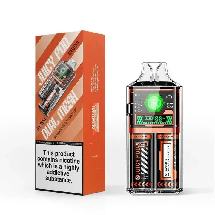 Juicy Pod Good Pro 6000 Puffs Disposable Vape Box of 5