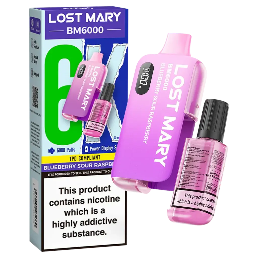 Lost Mary BM6000 Disposable Rechargeable Vape Kit 6000 Puffs