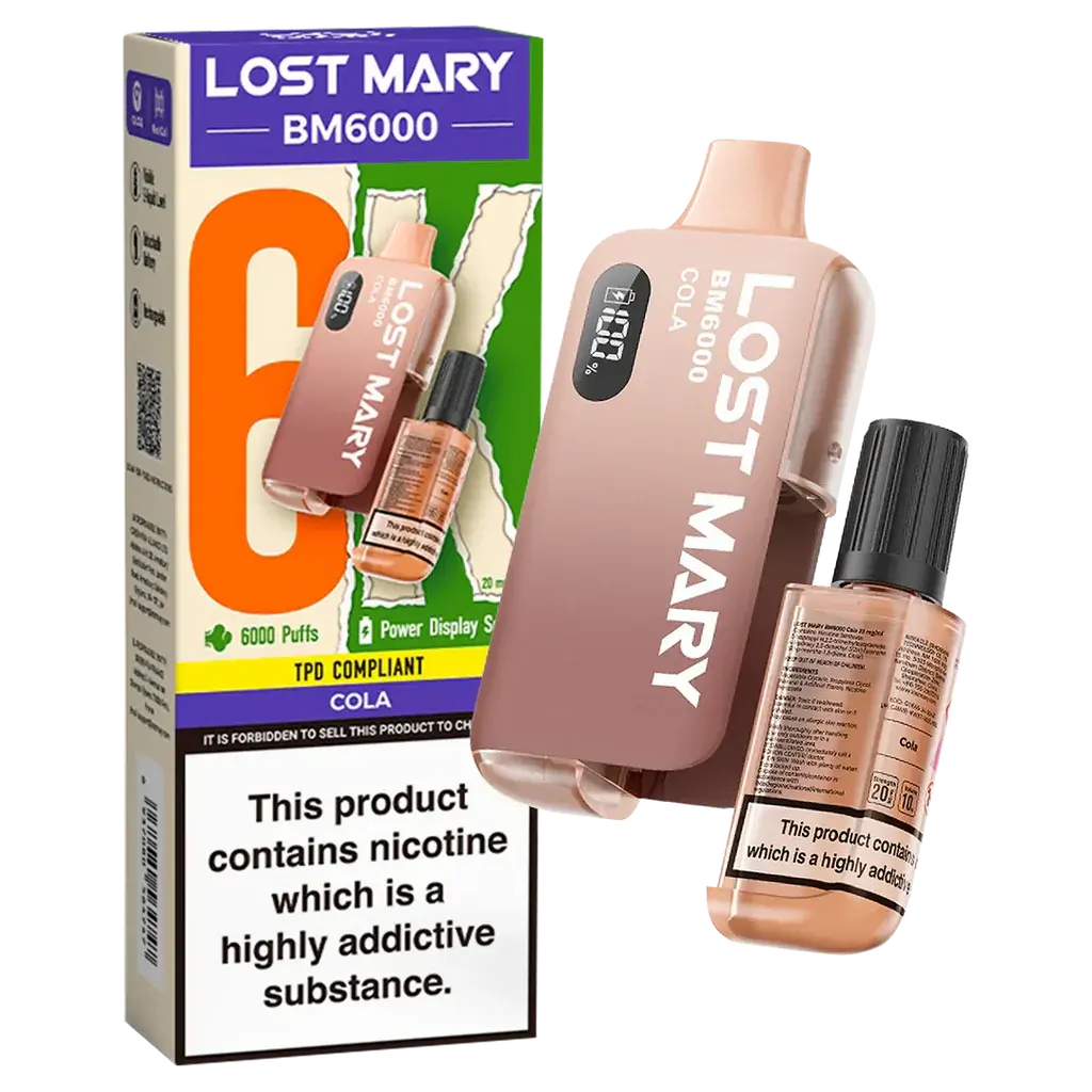 Lost Mary BM6000 Disposable Rechargeable Vape Kit 6000 Puffs