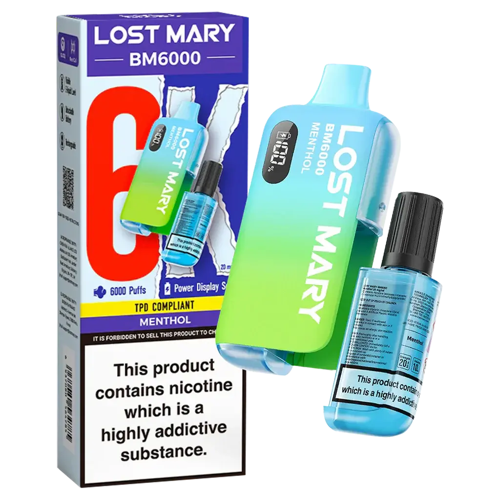 Lost Mary BM6000 Disposable Rechargeable Vape Kit 6000 Puffs