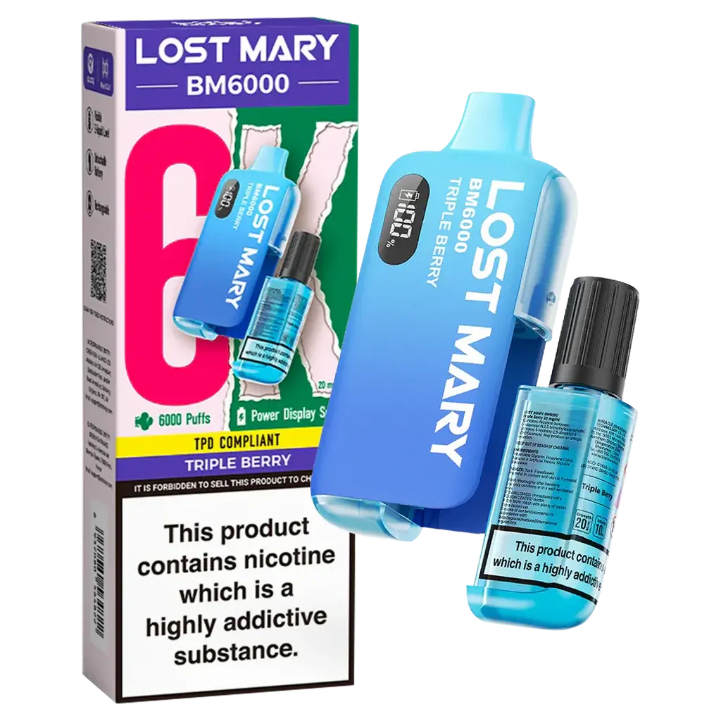 Lost Mary BM6000 Disposable Rechargeable Vape Kit 6000 Puffs
