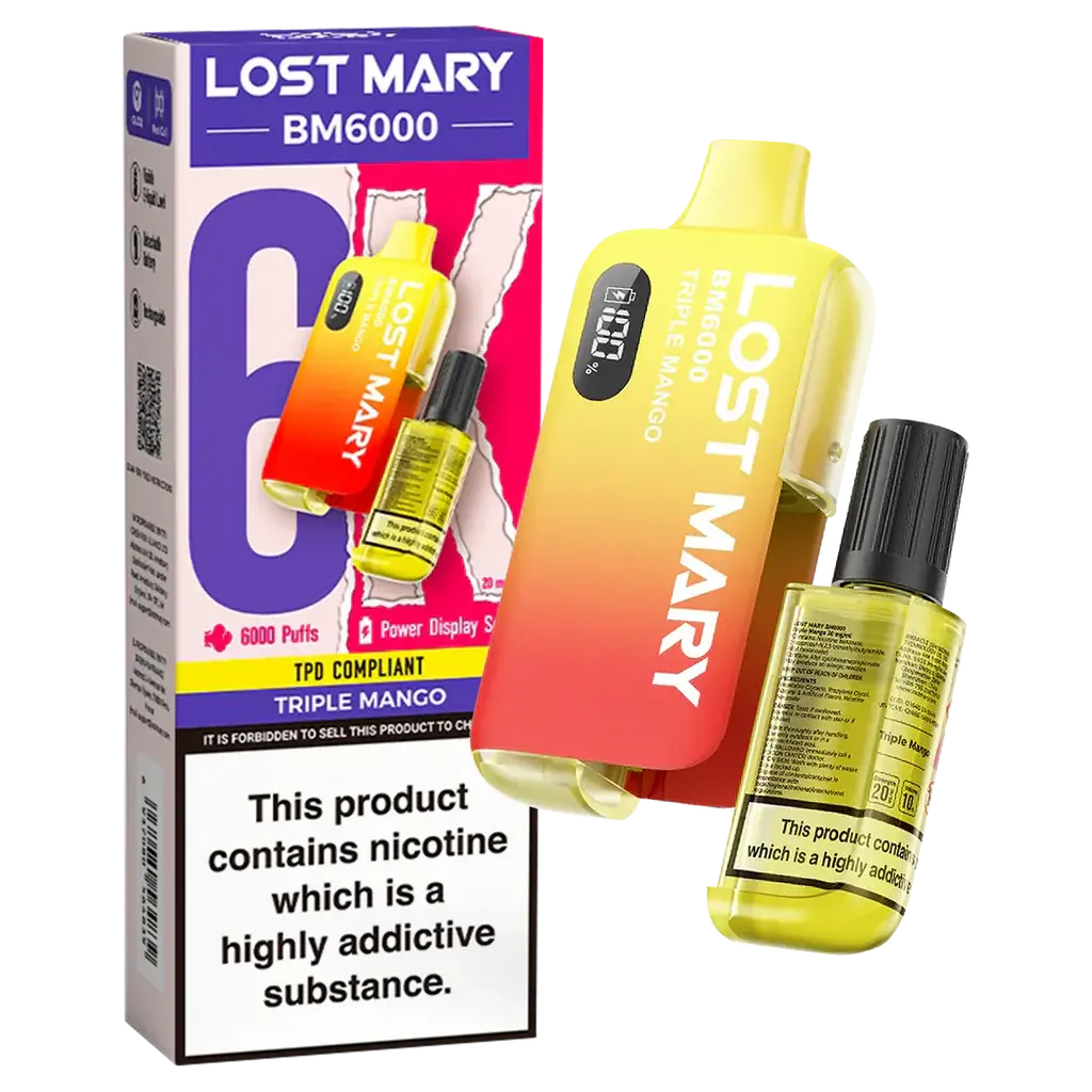 Lost Mary BM6000 Disposable Rechargeable Vape Kit 6000 Puffs