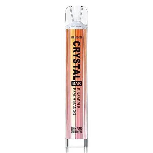 SKE Crystal 600 Puffs Disposable Vape Pod Device 20MG - box of 10