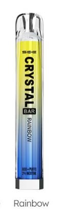 Ske Crystal Bar 600 Puffs Disposable Vape Device 20MG [Box of 10]