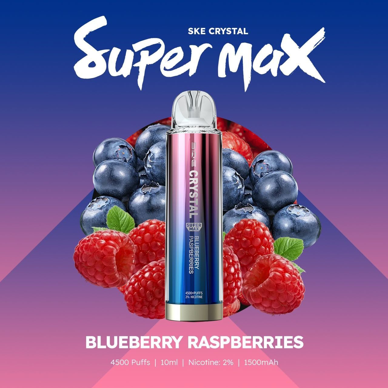 Ske Crystal Super Max 4500 Puffs Disposable Vape - Box of 10