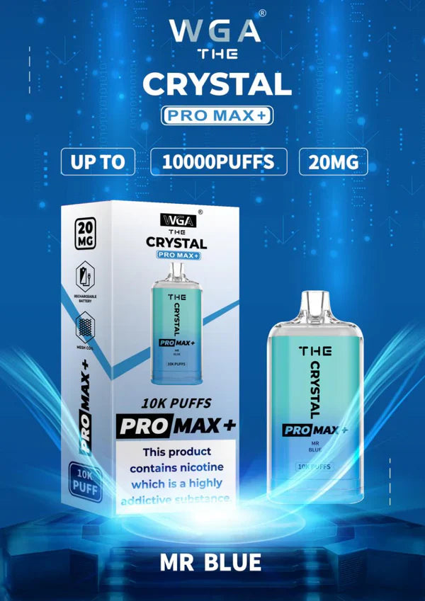 WGA Crystal Pro Max 10000 Puffs Disposable Vape Box Of 10