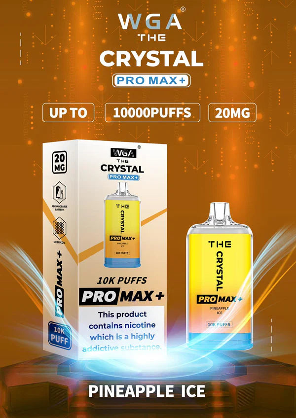WGA Crystal Pro Max 10000 Puffs Disposable Vape Box Of 10