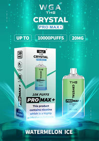 WGA Crystal Pro Max 10000 Puffs Disposable Vape Box Of 10