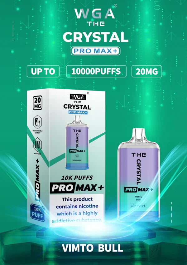 WGA Crystal Pro Max 10000 Puffs Disposable Vape Box Of 10