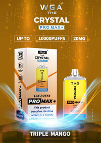 WGA Crystal Pro Max 10000 Puffs Disposable Vape Box Of 10