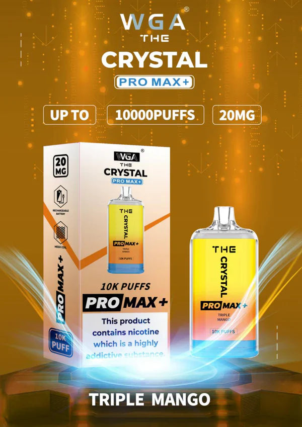 WGA Crystal Pro Max 10000 Puffs Disposable Vape Box Of 10