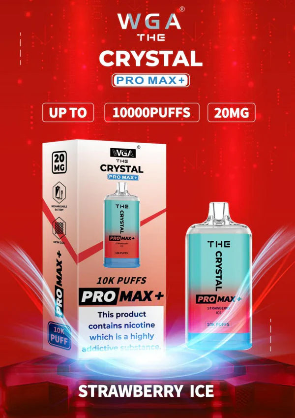 WGA Crystal Pro Max 10000 Puffs Disposable Vape Box Of 10