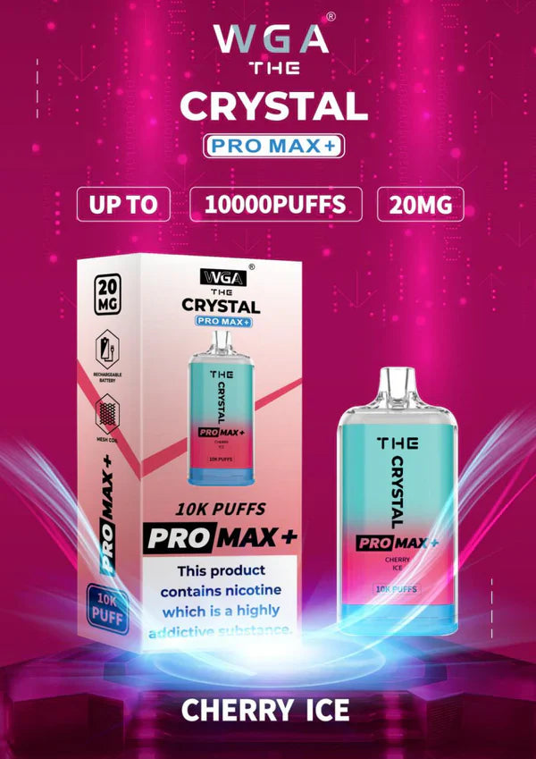 WGA Crystal Pro Max 10000 Puffs Disposable Vape Box Of 10