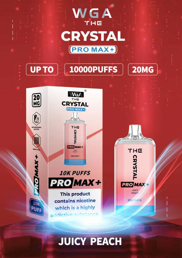 WGA Crystal Pro Max 10000 Puffs Disposable Vape Box Of 10