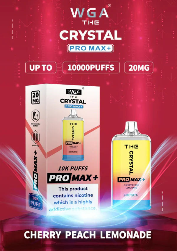 WGA Crystal Pro Max 10000 Puffs Disposable Vape Box Of 10