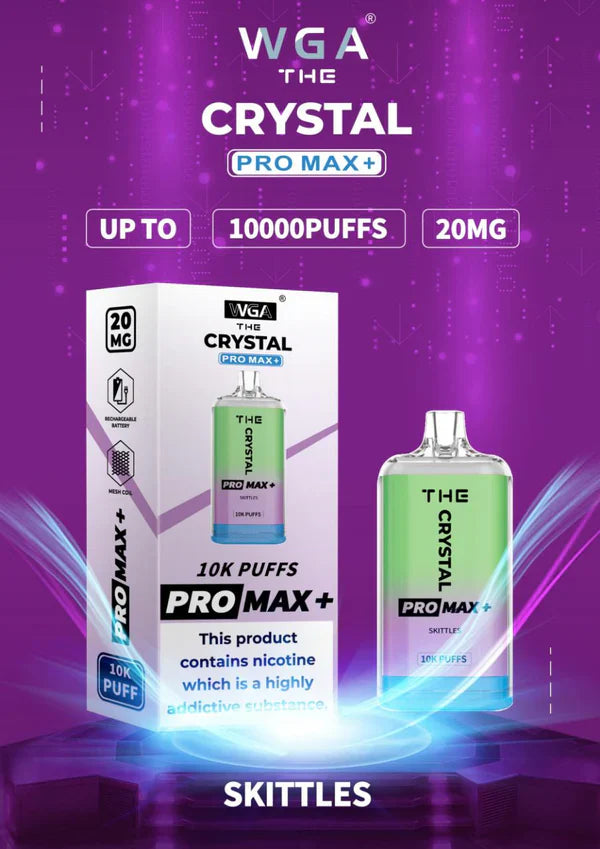 WGA Crystal Pro Max 10000 Puffs Disposable Vape Box Of 10