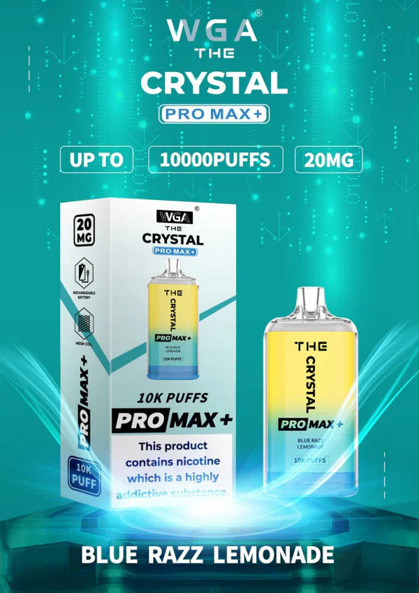 WGA Crystal Pro Max 10000 Puffs Disposable Vape Box Of 10