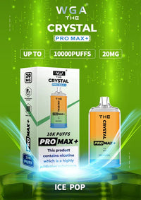 WGA Crystal Pro Max 10000 Puffs Disposable Vape Box Of 10