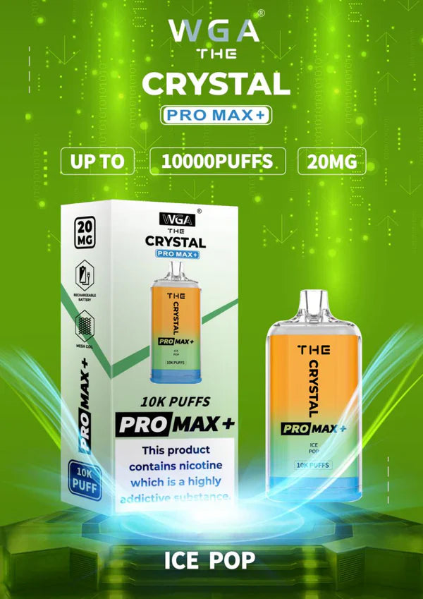 WGA Crystal Pro Max 10000 Puffs Disposable Vape Box Of 10