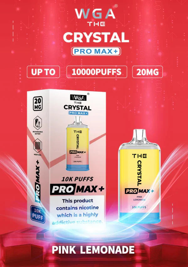 WGA Crystal Pro Max 10000 Puffs Disposable Vape Box Of 10