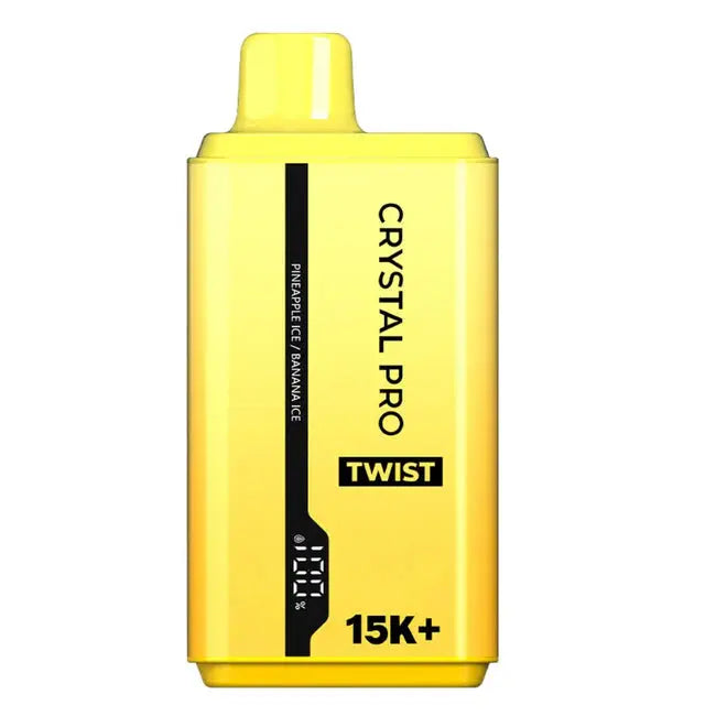 The Crystal Pro Twist 15000 Puffs Disposable Vape Box of 5
