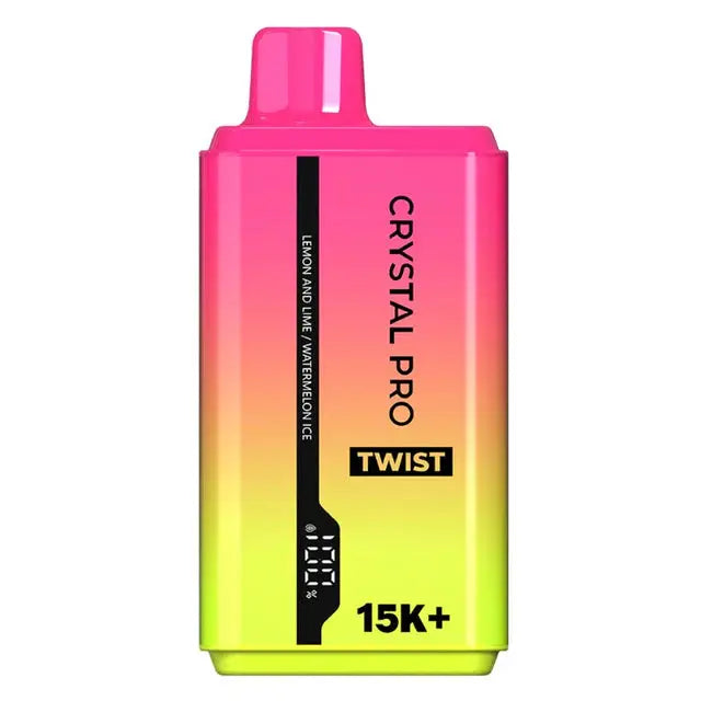 The Crystal Pro Twist 15000 Puffs Disposable Vape Box of 5