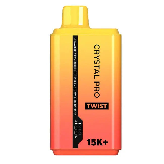 The Crystal Pro Twist 15000 Puffs Disposable Vape Box of 5