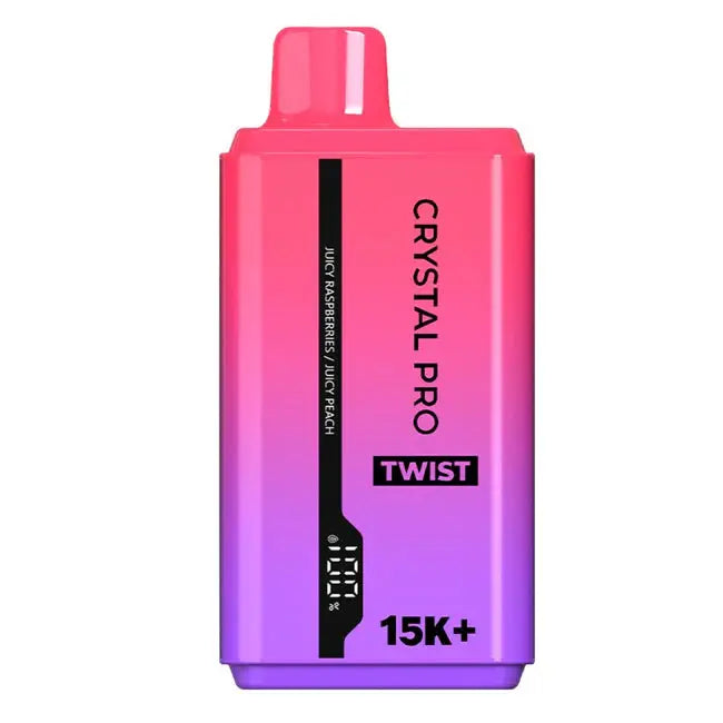 The Crystal Pro Twist 15000 Puffs Disposable Vape Box of 5