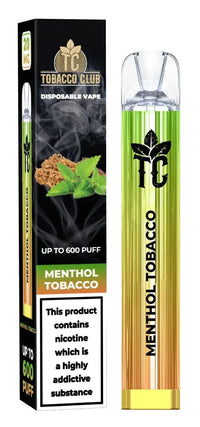 Tobbaco Club 600 Disposable Vape Puff Pod Box of 10