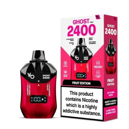 Vapes Bars Ghost 2400 Puffs Disposable Vape Box of 5