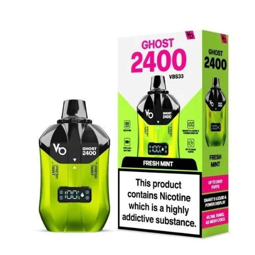Vapes Bars Ghost 2400 Puffs Disposable Vape Box of 5