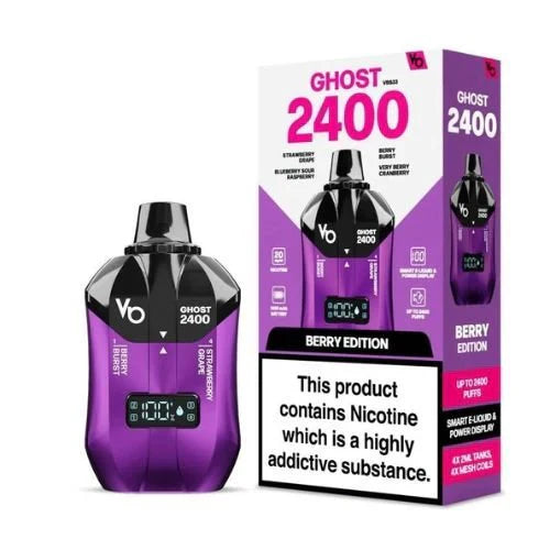 Vapes Bars Ghost 2400 Puffs Disposable Vape Box of 5