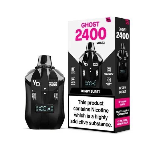 Vapes Bars Ghost 2400 Puffs Disposable Vape Box of 5