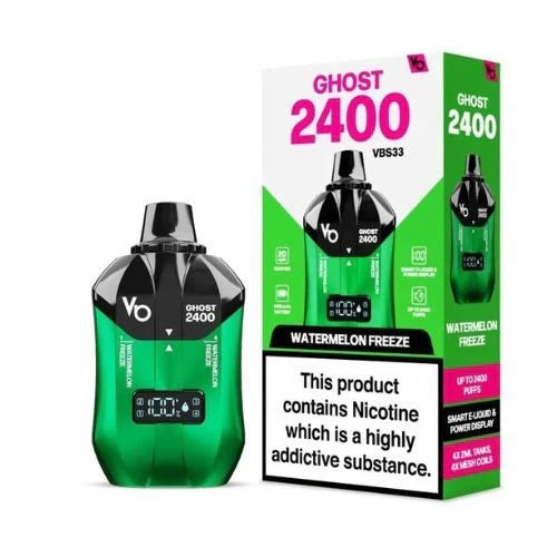 Vapes Bars Ghost 2400 Puffs Disposable Vape Box of 5
