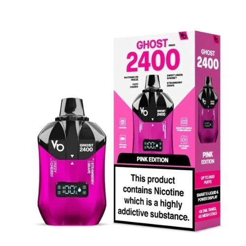 Vapes Bars Ghost 2400 Puffs Disposable Vape Box of 5